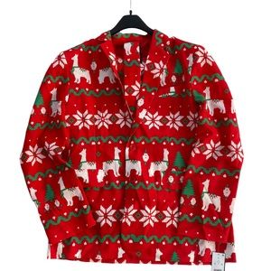 TIPSY ELVES Men’s Llama Nordic Print 3-Piece Suit Size XL, NEW